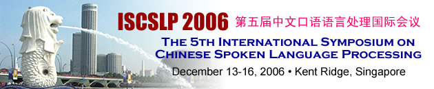 ISCSLP 2006